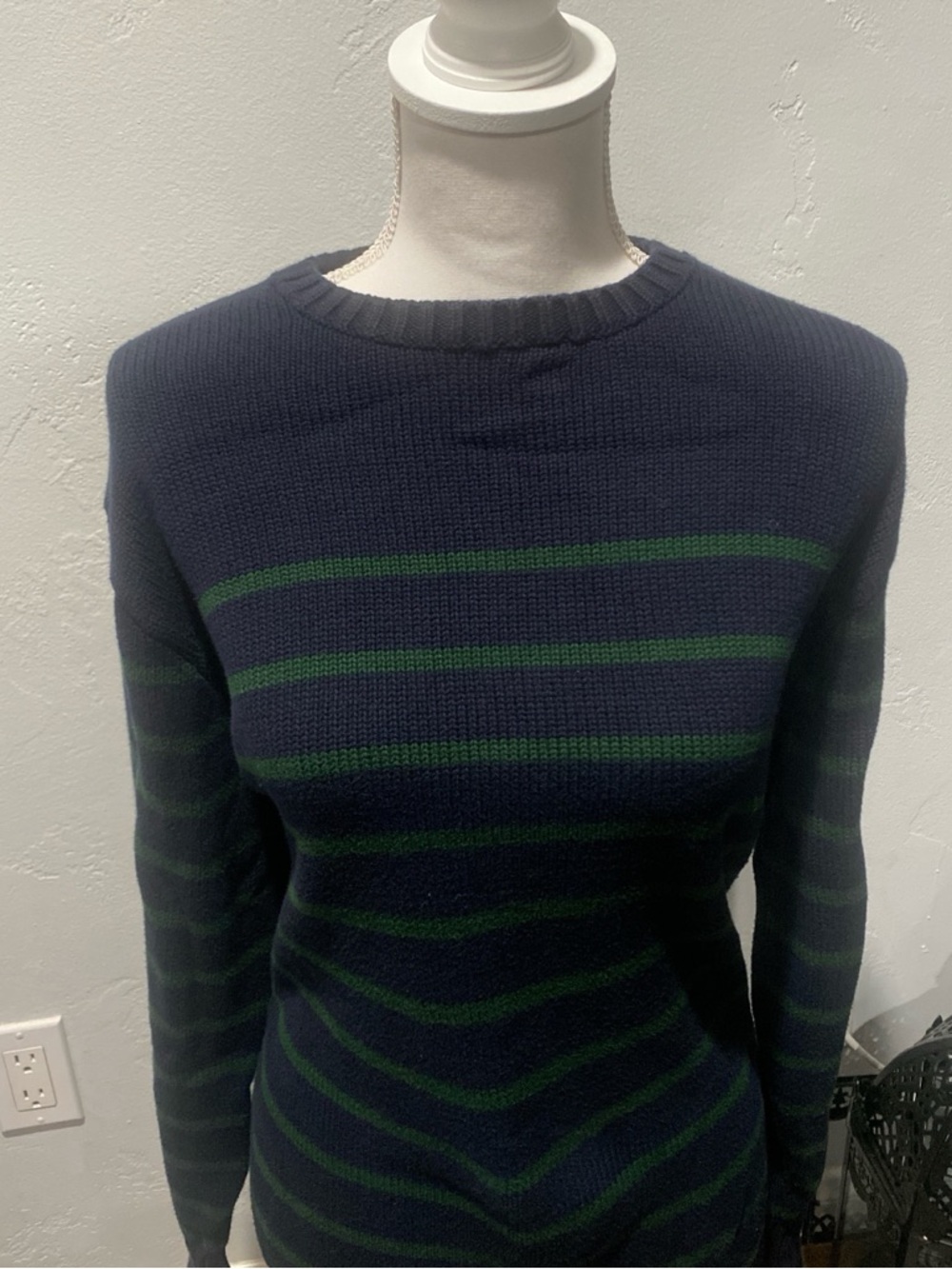 Brandy Melville Navy Ribbed Knit Sweater